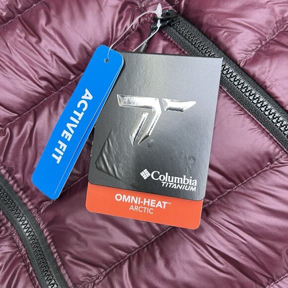 The North Face Down Jacket Size Small Womens Purple Arctic Crest Full Zip $260 - Picture 13 of 14